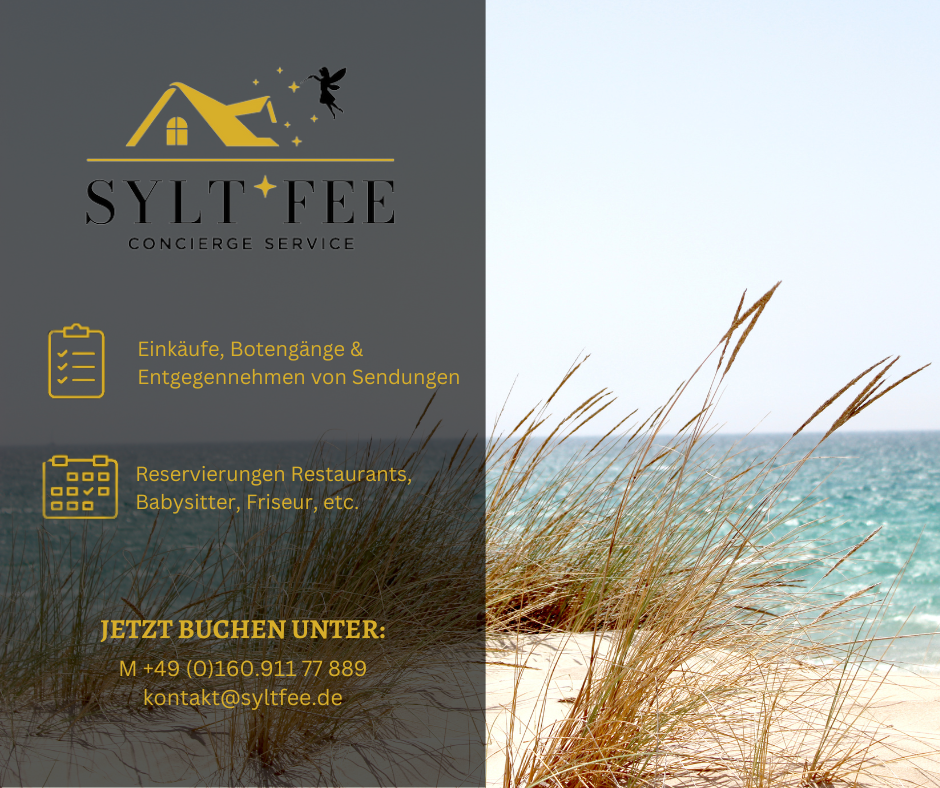 Strand, Düne und Logo von der Syltfee